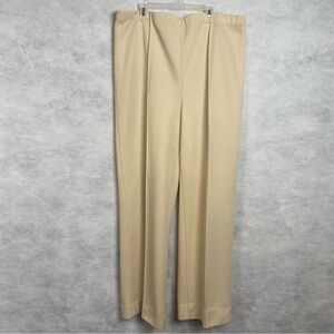 Beige Pleated Trousers
